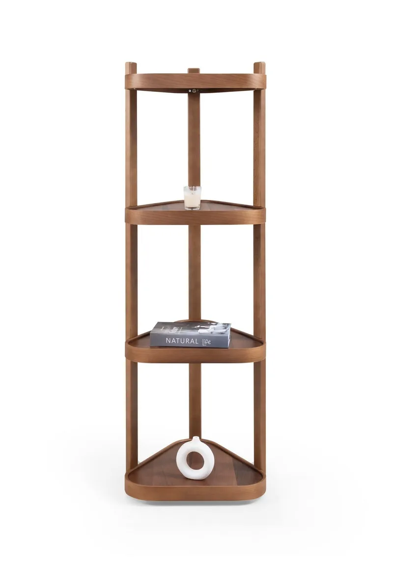 Kirjahylly Wallxpert Polo Ucgen (46 x 150 x 46 cm) Pähkinä, pähkinä