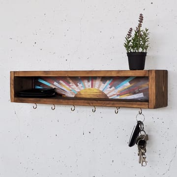 Koristeellinen puinen seinähylly Hanah Home Raflin (40 x 10 x 10 cm) - Talo & remontointi - Keittiö & kylpyhuone - Keittiö & kodinhoitohuone - Keittiön sisustus - Keittiöhylly