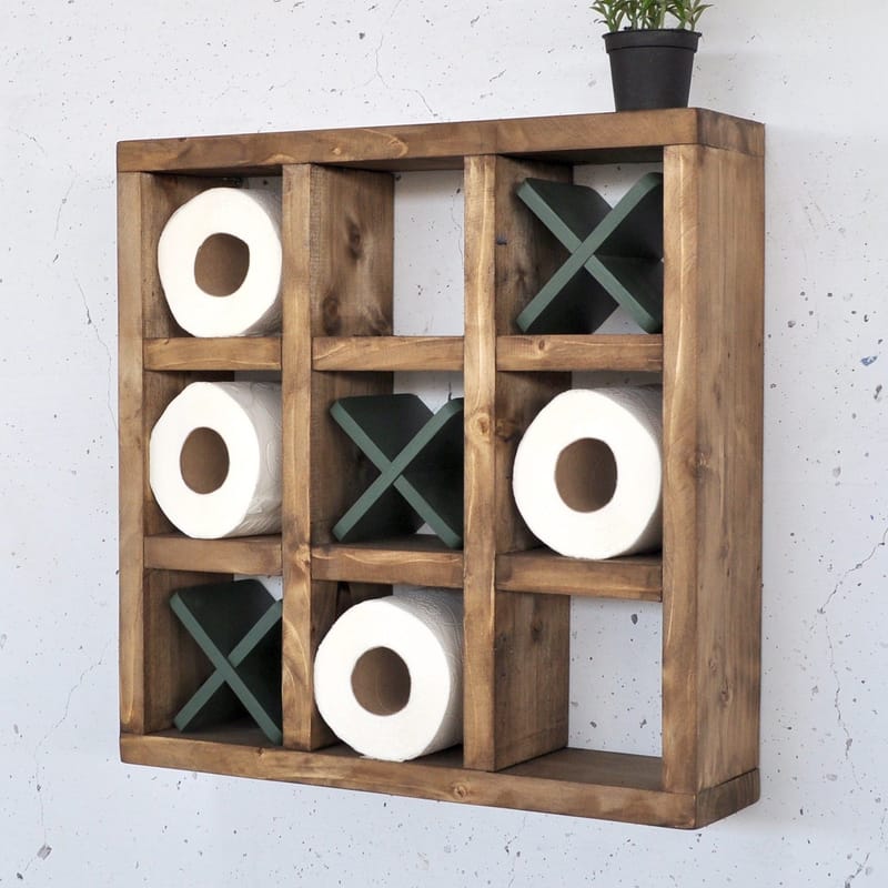 Koristeellinen puinen seinähylly Hanah Home Raflin (42,5 x 42,5 x 11 cm) Puinen / vihreä - Talo & remontointi - Keittiö & kylpyhuone - Keittiö & kodinhoitohuone - Keittiön sisustus - Keittiöhylly