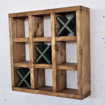 Koristeellinen puinen seinähylly Hanah Home Raflin (42,5 x 42,5 x 11 cm) Puinen / vihreä - Talo & remontointi - Keittiö & kylpyhuone - Keittiö & kodinhoitohuone - Keittiön sisustus - Keittiöhylly