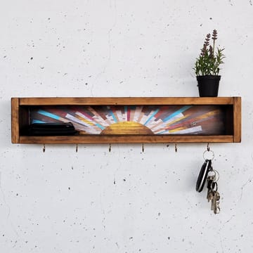 Koristeellinen puinen seinähylly Hanah Home Raflin (40 x 10 x 10 cm) - Talo & remontointi - Keittiö & kylpyhuone - Keittiö & kodinhoitohuone - Keittiön sisustus - Keittiöhylly