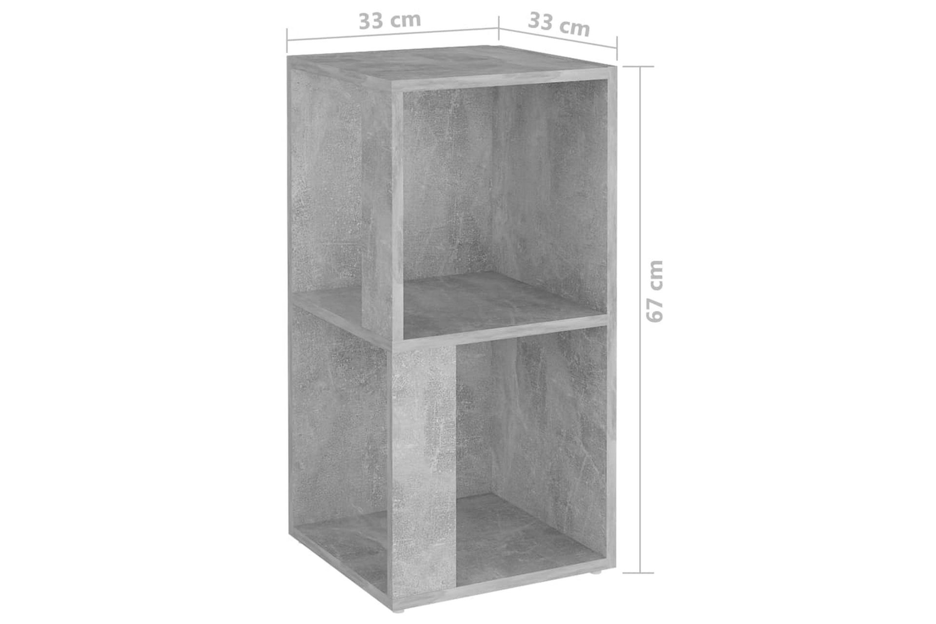 Kulmakaappi betoninharmaa 33x33x67 cm lastulevy - Harmaa - Talo & remontointi - Keittiö & kylpyhuone - Keittiö & kodinhoitohuone - Keittiön sisustus - Keittiöhylly