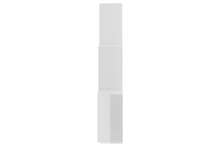 Kuutioseinähylly korkeakiilto valkoinen 78x15x93 cm - Valkoinen - Seinähylly - Keittiöhylly - Hylly