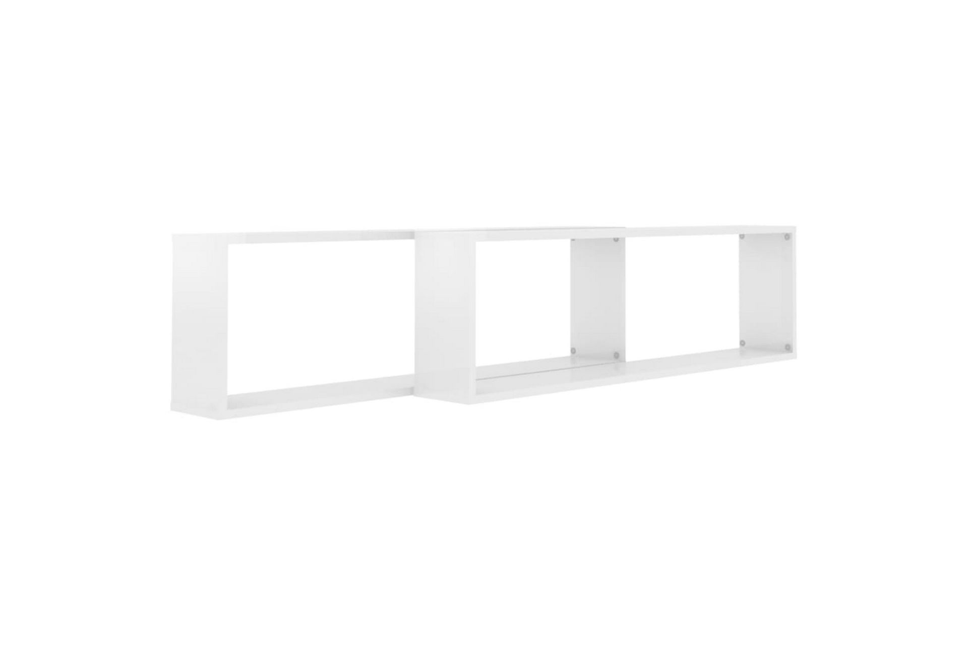 Kuutioseinähyllyt 2 kpl korkeak. valk. 100x15x30 cm - Valkoinen - Talo & remontointi - Keittiö & kylpyhuone - Keittiö & kodinhoitohuone - Keittiön sisustus - Keittiöhylly
