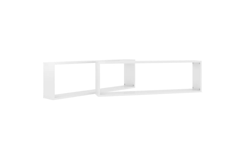 Kuutiosein�ähyllyt 2 kpl korkeak. valk. 100x15x30 cm - Valkoinen - Talo & remontointi - Keittiö & kylpyhuone - Keittiö & kodinhoitohuone - Keittiön sisustus - Keittiöhylly
