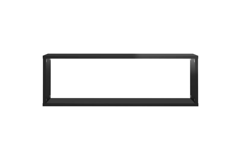 Kuutioseinähyllyt 4 kpl korkeak. musta 80x15x26,5 cm - Musta - Talo & remontointi - Keittiö & kylpyhuone - Keittiö & kodinhoitohuone - Keittiön sisustus - Keittiöhylly
