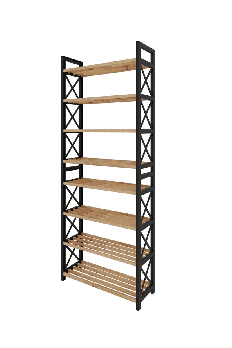Lekora Monitoimihylly 128 cm - Musta - Talo & remontointi - Keittiö & kylpyhuone - Keittiö & kodinhoitohuone - Keittiön sisustus - Keittiöhylly