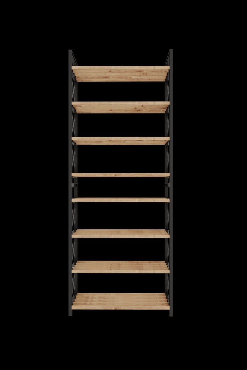 Lekora Monitoimihylly 128 cm - Musta - Talo & remontointi - Keittiö & kylpyhuone - Keittiö & kodinhoitohuone - Keittiön sisustus - Keittiöhylly