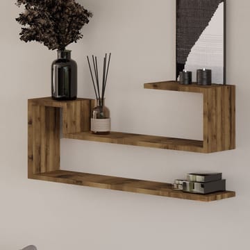 Melto seinähylly 90x41,2x17 cm - Antiikkipähkinä - Talo & remontointi - Keittiö & kylpyhuone - Keittiö & kodinhoitohuone - Keittiön sisustus - Keittiöhylly