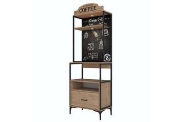 Monikäyttöinen kaappi Cerreta 154 (70 x 206,8 x 40 cm) - Ruskea - Talo & remontointi - Keittiö & kylpyhuone - Keittiö & kodinhoitohuone - Keittiön sisustus - Keittiökaappi