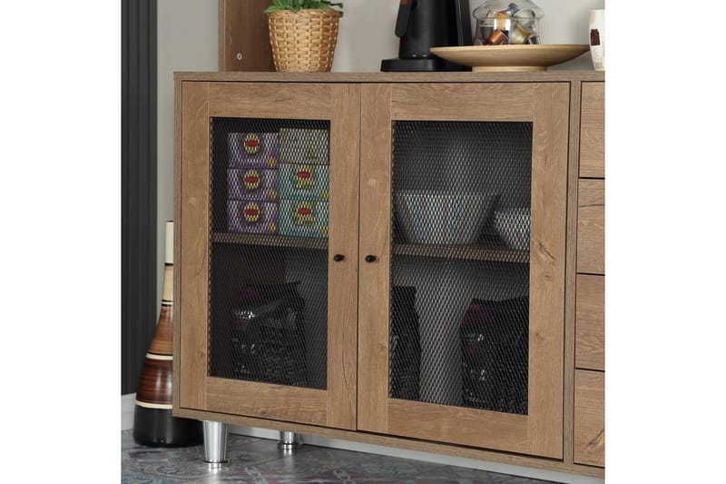 Monikäyttöinen kaappi Jatin Kaukasian Tammi - Kaukasian Tammi - Talo & remontointi - Keittiö & kylpyhuone - Keittiö & kodinhoitohuone - Keittiön sisustus - Keittiökaappi