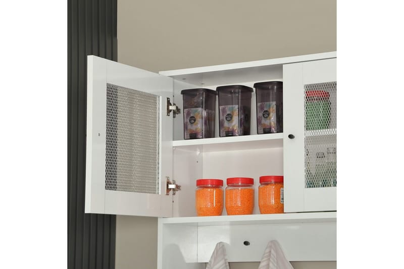 Monikäyttöinen kaappi Jatin Valkoinen - Valkoinen - Talo & remontointi - Keittiö & kylpyhuone - Keittiö & kodinhoitohuone - Keittiön sisustus - Keittiökaappi