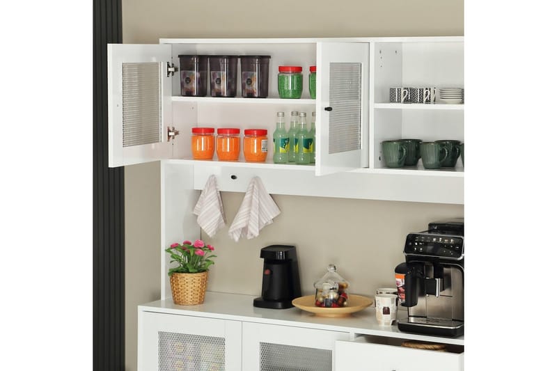 Monikäyttöinen kaappi Jatin Valkoinen - Valkoinen - Talo & remontointi - Keittiö & kylpyhuone - Keittiö & kodinhoitohuone - Keittiön sisustus - Keittiökaappi