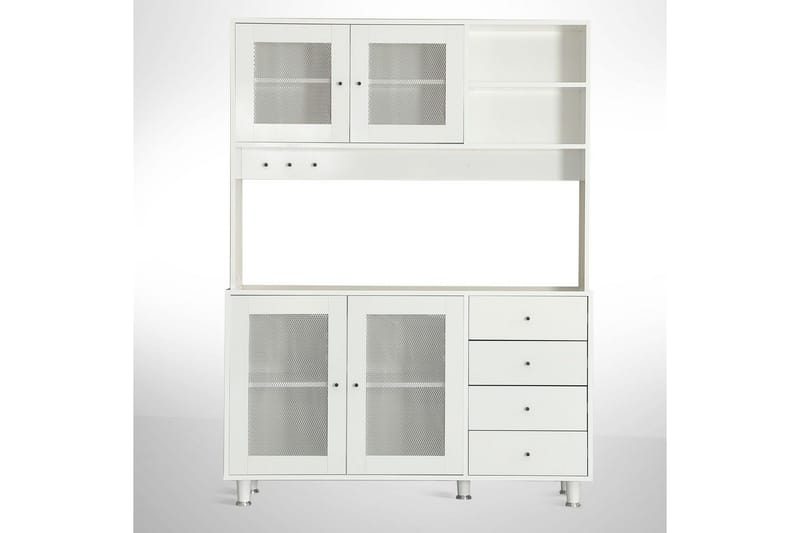 Monikäyttöinen kaappi Jatin Valkoinen, Valkoinen