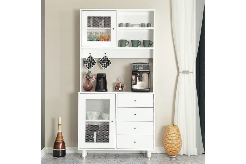 Monikäyttöinen kaappi Periorport Valkoinen - Valkoinen - Talo & remontointi - Keittiö & kylpyhuone - Keittiö & kodinhoitohuone - Keittiön sisustus - Keittiökaappi