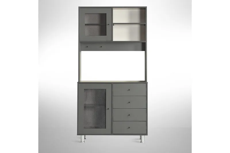 Monikäyttöinen kaappi Periorport Antrasiitti - Antrasiitti - Talo & remontointi - Keittiö & kylpyhuone - Keittiö & kodinhoitohuone - Keittiön sisustus - Keittiökaappi