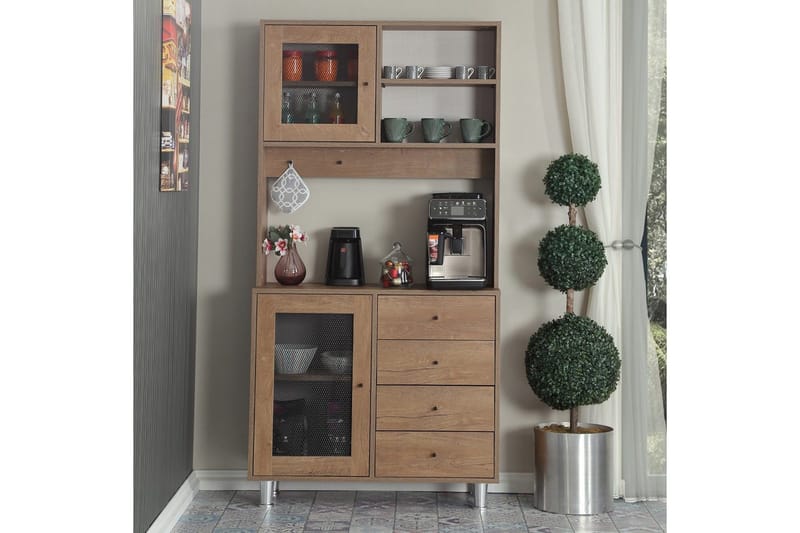 Monikäyttöinen kaappi Periorport Kaukasian Tammi - Kaukasian Tammi - Talo & remontointi - Keittiö & kylpyhuone - Keittiö & kodinhoitohuone - Keittiön sisustus - Keittiökaappi