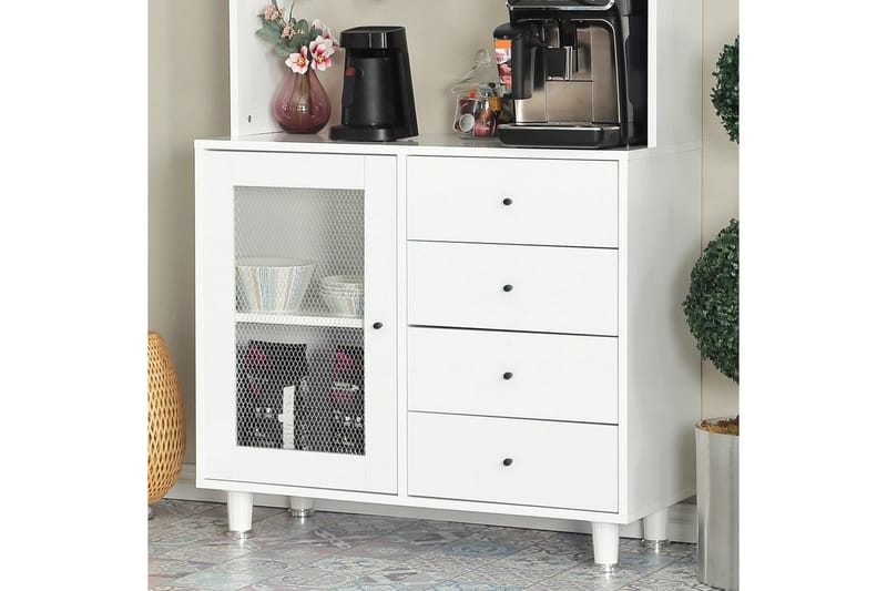 Monikäyttöinen kaappi Periorport Valkoinen - Valkoinen - Talo & remontointi - Keittiö & kylpyhuone - Keittiö & kodinhoitohuone - Keittiön sisustus - Keittiökaappi