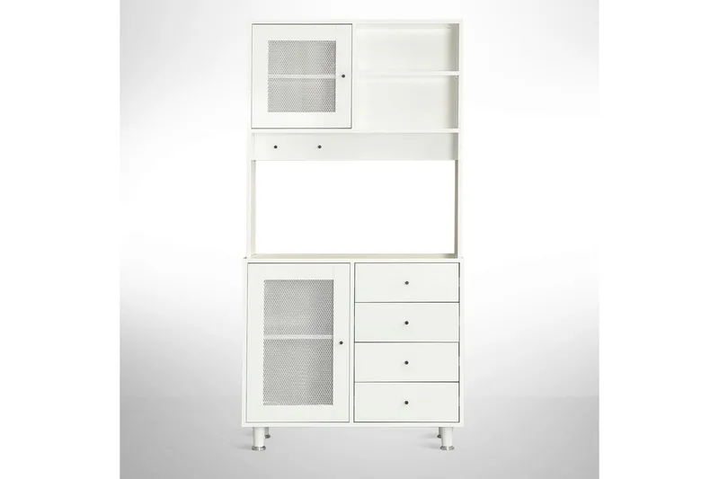 Monikäyttöinen kaappi Periorport Valkoinen - Valkoinen - Talo & remontointi - Keittiö & kylpyhuone - Keittiö & kodinhoitohuone - Keittiön sisustus - Keittiökaappi