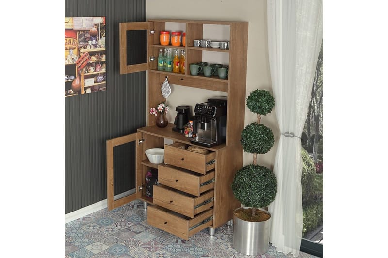 Monikäyttöinen kaappi Periorport Kaukasian Tammi - Kaukasian Tammi - Talo & remontointi - Keittiö & kylpyhuone - Keittiö & kodinhoitohuone - Keittiön sisustus - Keittiökaappi