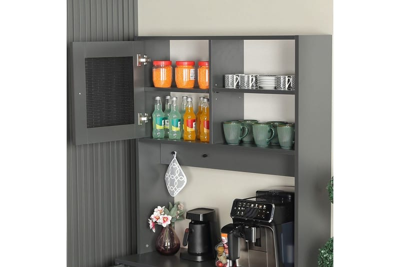 Monikäyttöinen kaappi Periorport Antrasiitti - Antrasiitti - Talo & remontointi - Keittiö & kylpyhuone - Keittiö & kodinhoitohuone - Keittiön sisustus - Keittiökaappi