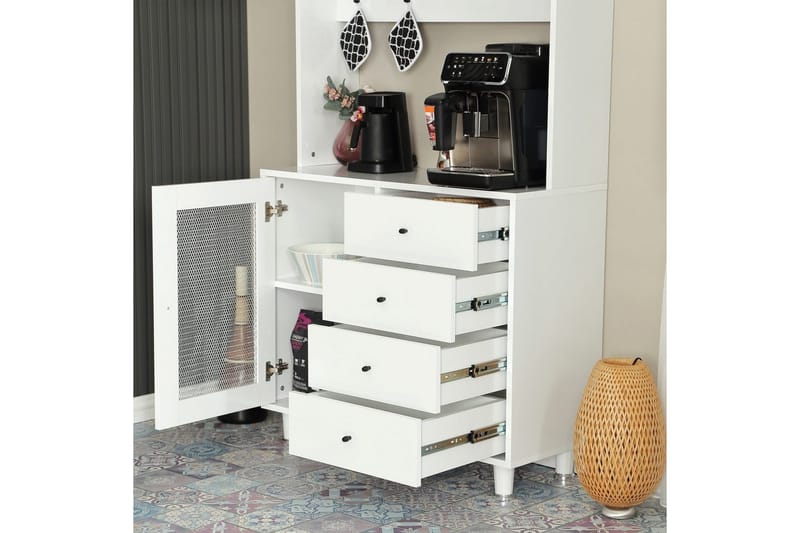 Monikäyttöinen kaappi Periorport Valkoinen - Valkoinen - Talo & remontointi - Keittiö & kylpyhuone - Keittiö & kodinhoitohuone - Keittiön sisustus - Keittiökaappi