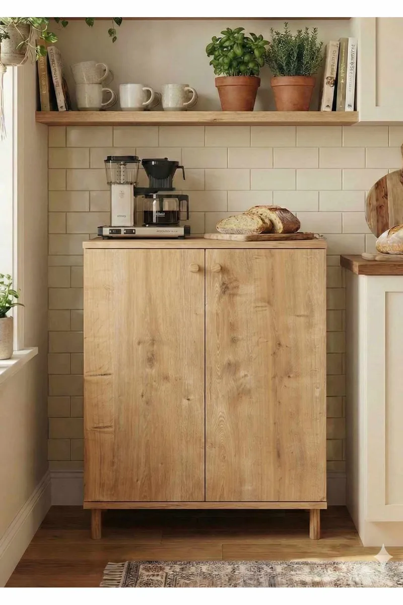 Monitoimikaappi Hanah Home Peka Cabinet (60 x 85 x 30 cm) Sapphire Oak, Sapphire Oak