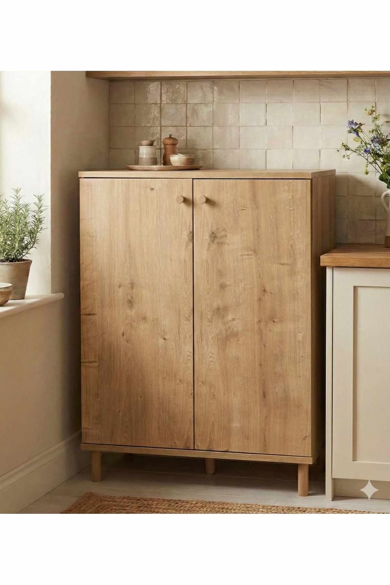 Monitoimikaappi Hanah Home Peka Cabinet (60 x 85 x 30 cm) Sapphire Oak - Sapphire Oak - Talo & remontointi - Keittiö & kylpyhuone - Keittiö & kodinhoitohuone - Keittiön sisustus - Keittiökaappi