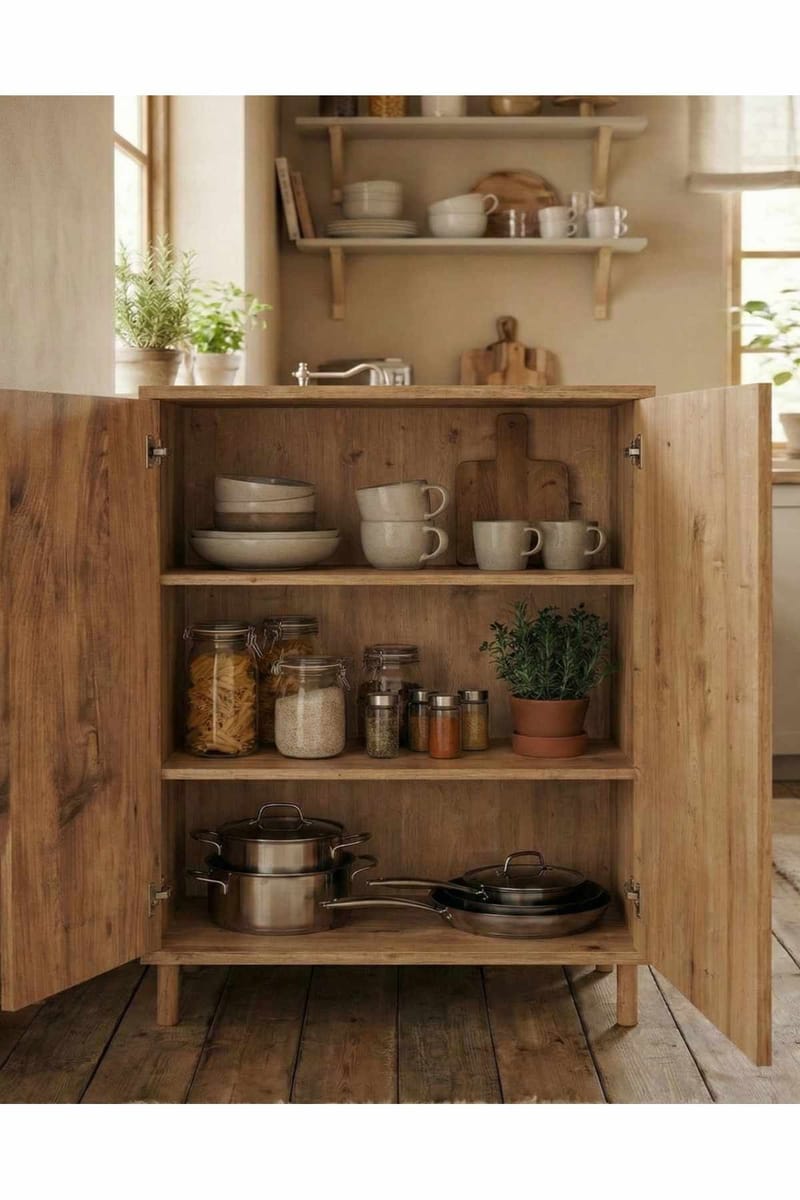 Monitoimikaappi Hanah Home Peka Cabinet (60 x 85 x 30 cm) Sapphire Oak - Sapphire Oak - Talo & remontointi - Keittiö & kylpyhuone - Keittiö & kodinhoitohuone - Keittiön sisustus - Keittiökaappi