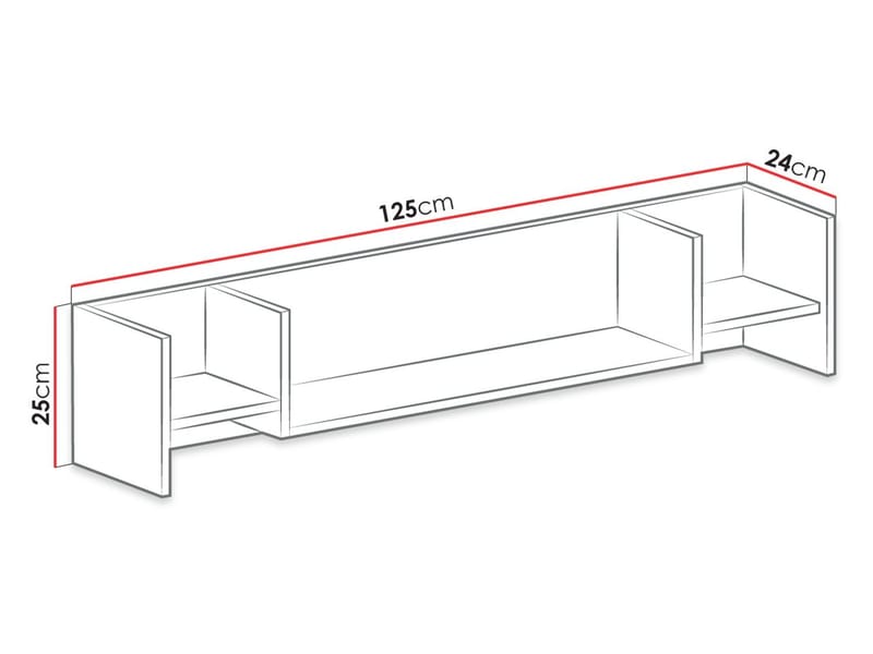 Planeta Seinähylly 25 cm - Talo & remontointi - Keittiö & kylpyhuone - Keittiö & kodinhoitohuone - Keittiön sisustus - Keittiöhylly
