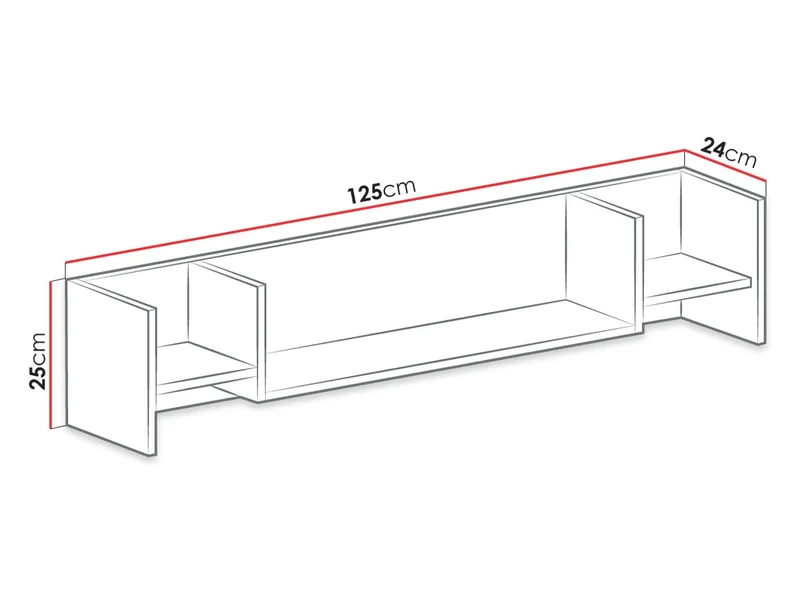 Planeta Seinähylly 25 cm - Talo & remontointi - Keittiö & kylpyhuone - Keittiö & kodinhoitohuone - Keittiön sisustus - Keittiöhylly