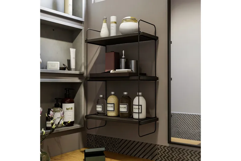 Pulalis Seinätila 40 cm - Antrasiitti - Säilytys - Hylly