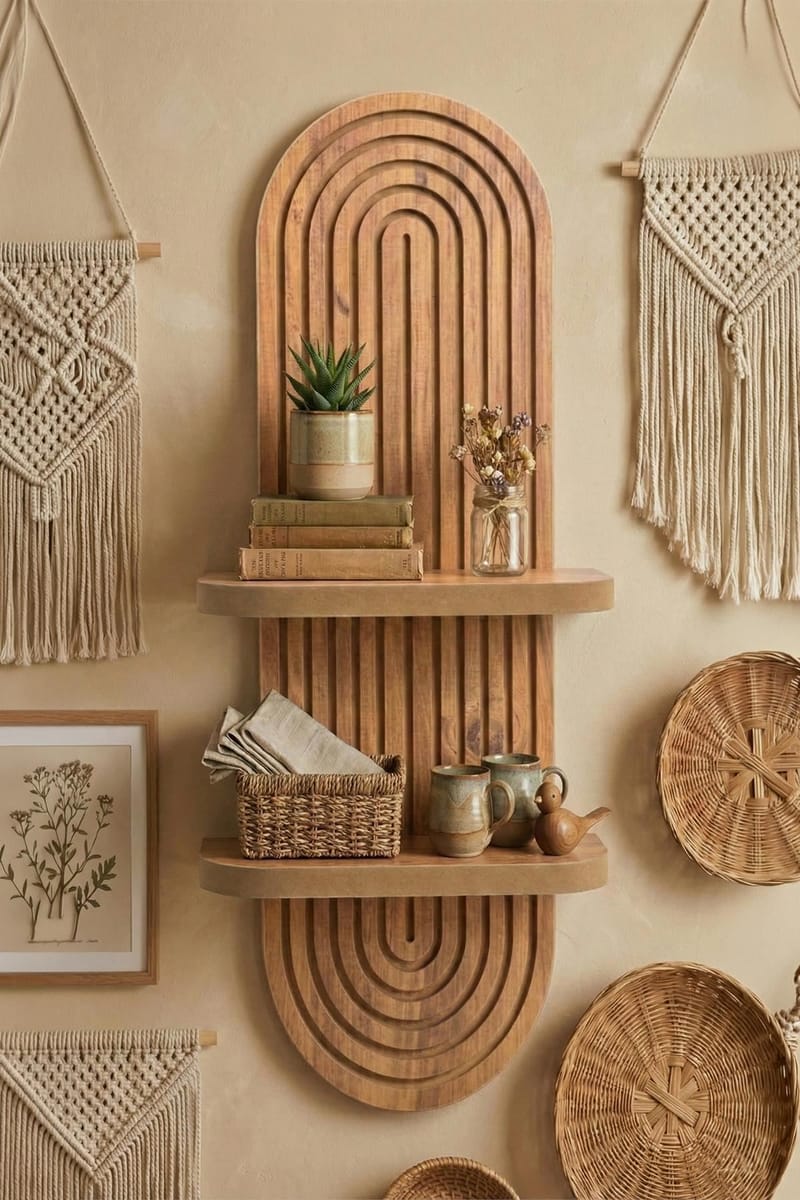 Savik seinähylly 26x35x13 cm - Tammi - Talo & remontointi - Keittiö & kylpyhuone - Keittiö & kodinhoitohuone - Keittiön sisustus - Keittiöhylly