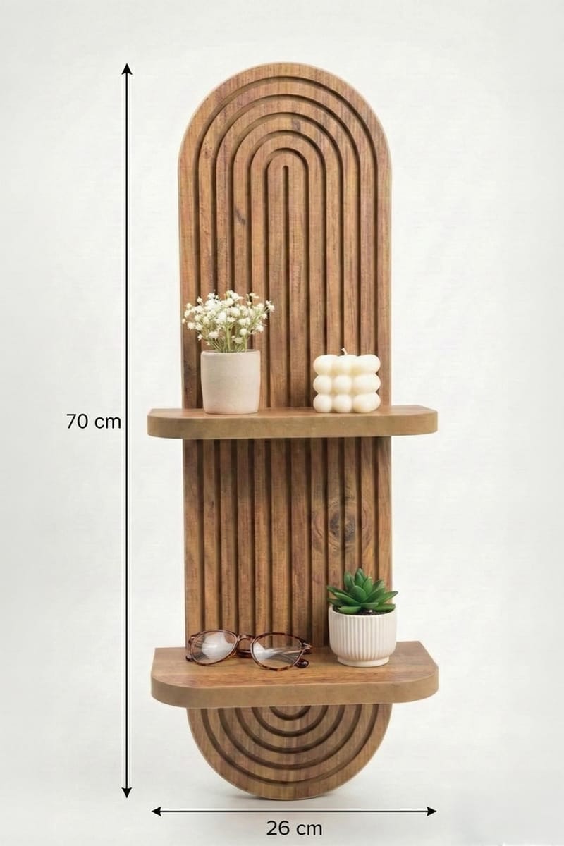 Savik seinähylly 26x35x13 cm - Tammi - Talo & remontointi - Keittiö & kylpyhuone - Keittiö & kodinhoitohuone - Keittiön sisustus - Keittiöhylly