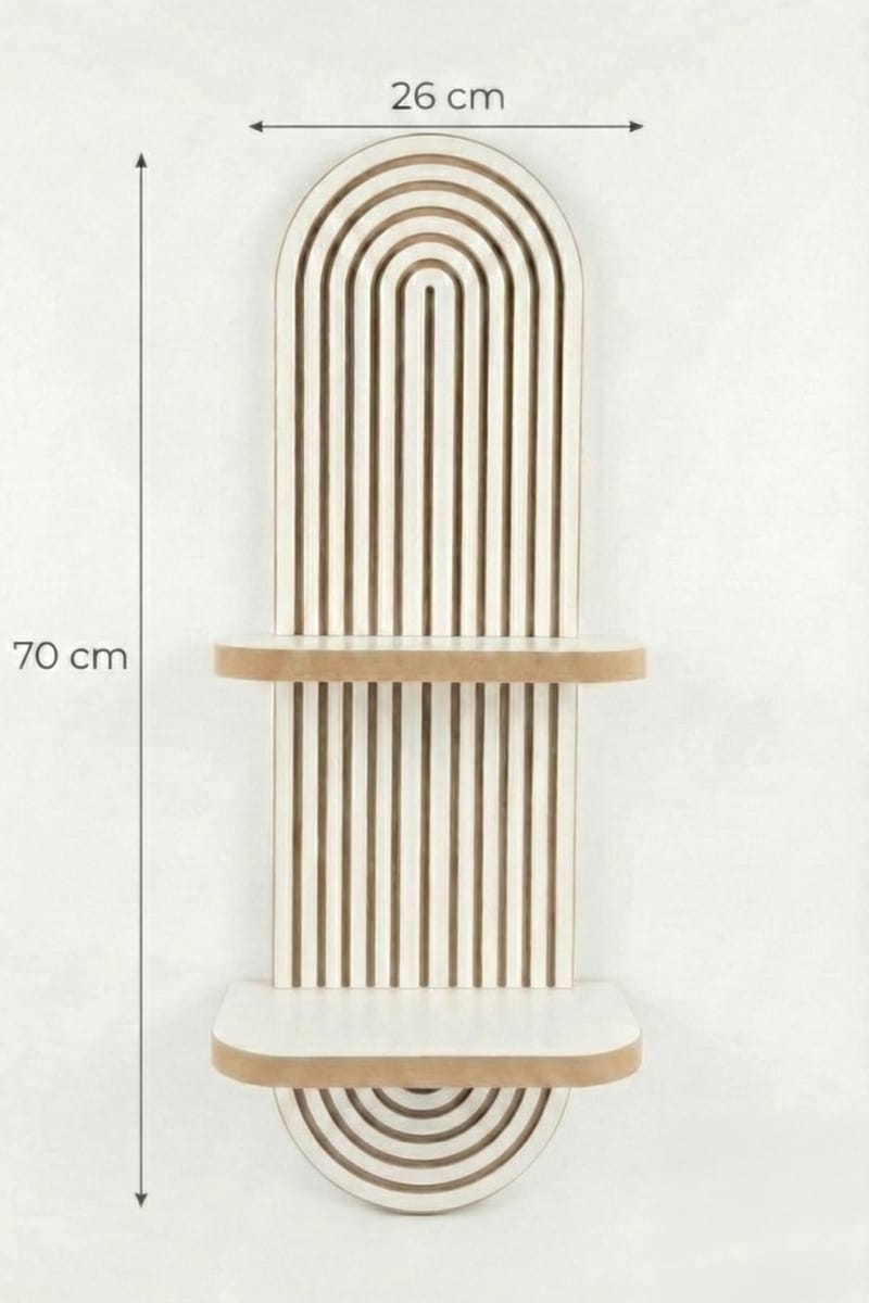 Savik seinähylly 26x35x13 cm - Valkoinen - Talo & remontointi - Keittiö & kylpyhuone - Keittiö & kodinhoitohuone - Keittiön sisustus - Keittiöhylly