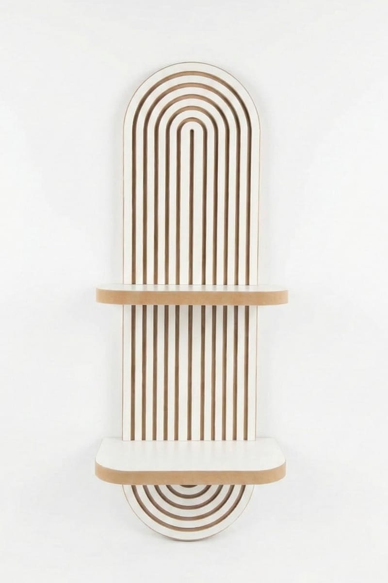 Savik seinähylly 26x35x13 cm - Valkoinen - Talo & remontointi - Keittiö & kylpyhuone - Keittiö & kodinhoitohuone - Keittiön sisustus - Keittiöhylly