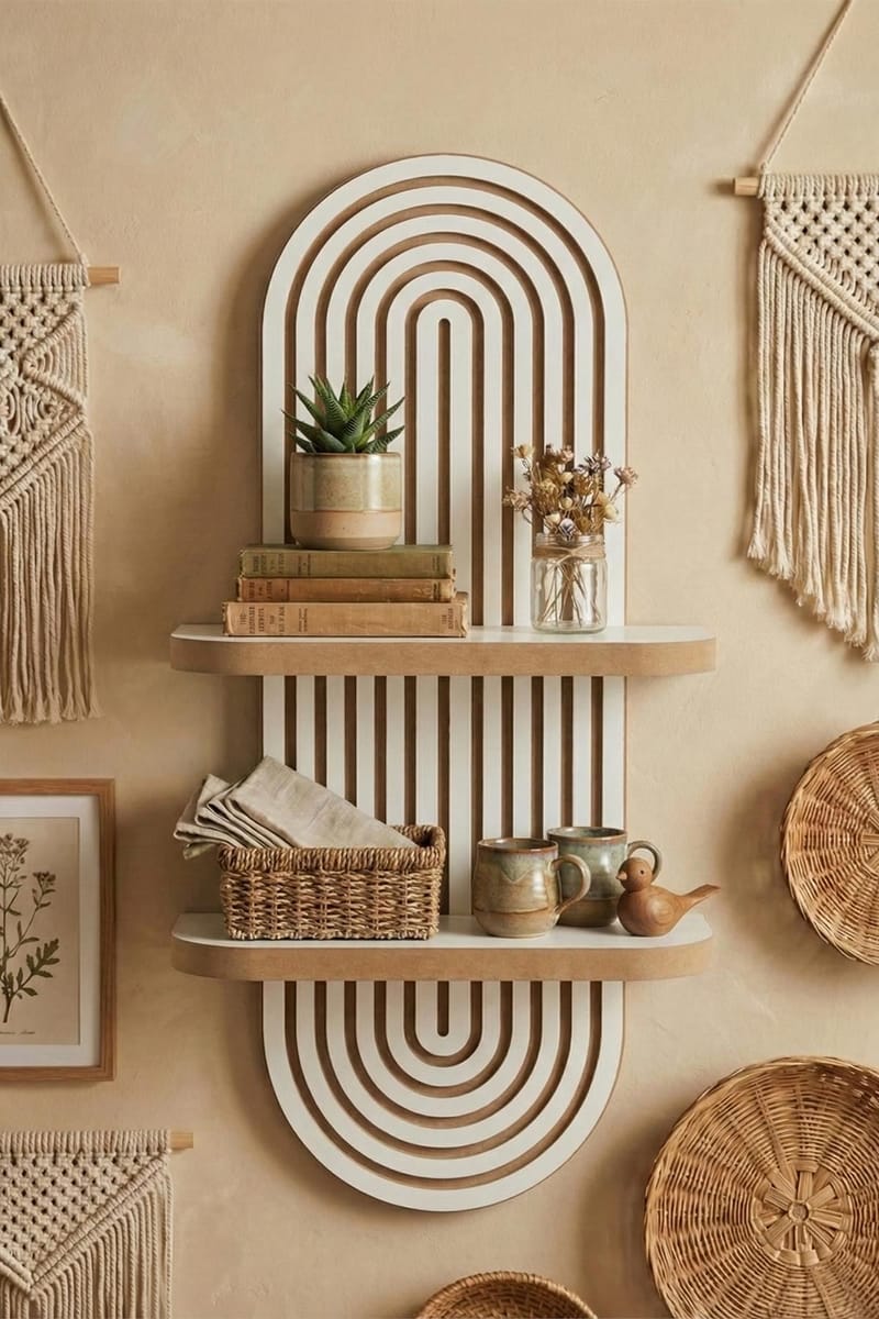 Savik seinähylly 26x35x13 cm - Valkoinen - Talo & remontointi - Keittiö & kylpyhuone - Keittiö & kodinhoitohuone - Keittiön sisustus - Keittiöhylly