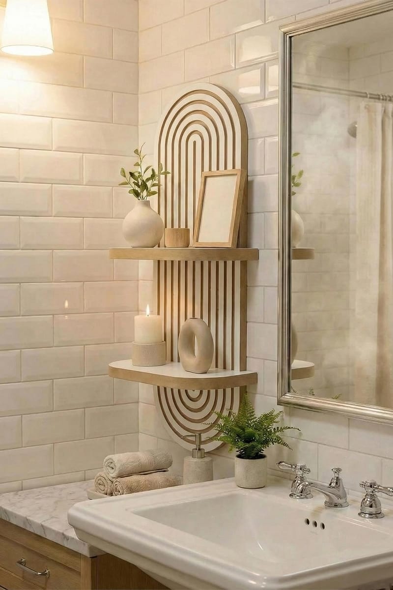 Savik seinähylly 26x35x13 cm - Valkoinen - Talo & remontointi - Keittiö & kylpyhuone - Keittiö & kodinhoitohuone - Keittiön sisustus - Keittiöhylly