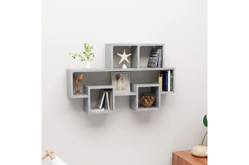 Seinähylly autonmuotoinen betoninharmaa 82x15x51 cm levy - Harmaa - Talo & remontointi - Keittiö & kylpyhuone - Keittiö & kodinhoitohuone - Keittiön sisustus - Keittiöhylly