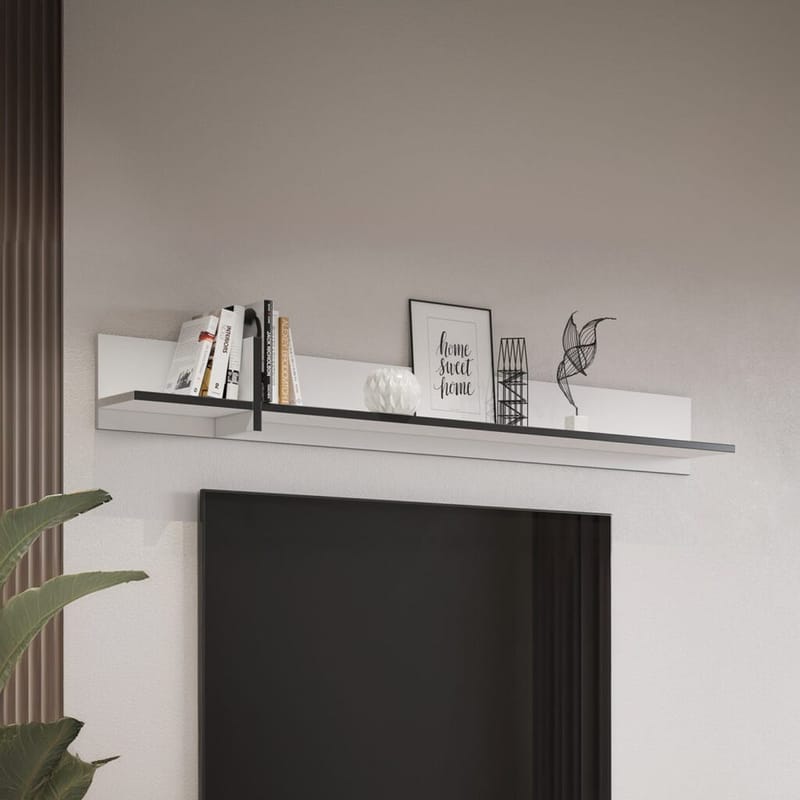 Seinähylly Cross - Valkoinen - Talo & remontointi - Keittiö & kylpyhuone - Keittiö & kodinhoitohuone - Keittiön sisustus - Keittiöhylly
