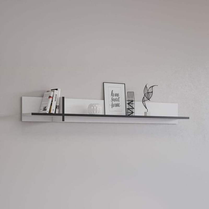 Seinähylly Cross - Valkoinen - Talo & remontointi - Keittiö & kylpyhuone - Keittiö & kodinhoitohuone - Keittiön sisustus - Keittiöhylly