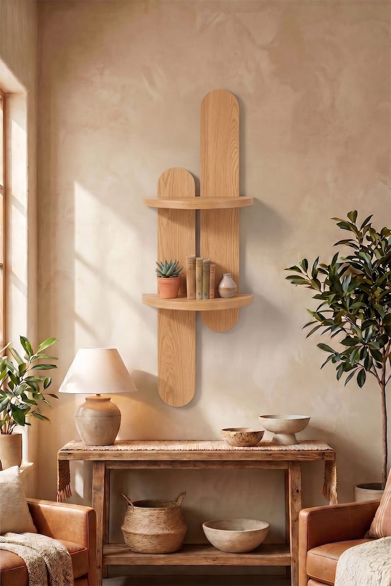 Seinähylly Homitis Armona Wall IV (26 x 80 x 13 cm) Tammi - Talo & remontointi - Keittiö & kylpyhuone - Keittiö & kodinhoitohuone - Keittiön sisustus - Keittiöhylly
