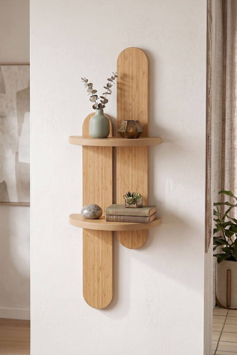 Seinähylly Homitis Armona Wall IV (26 x 80 x 13 cm) Tammi - Talo & remontointi - Keittiö & kylpyhuone - Keittiö & kodinhoitohuone - Keittiön sisustus - Keittiöhylly