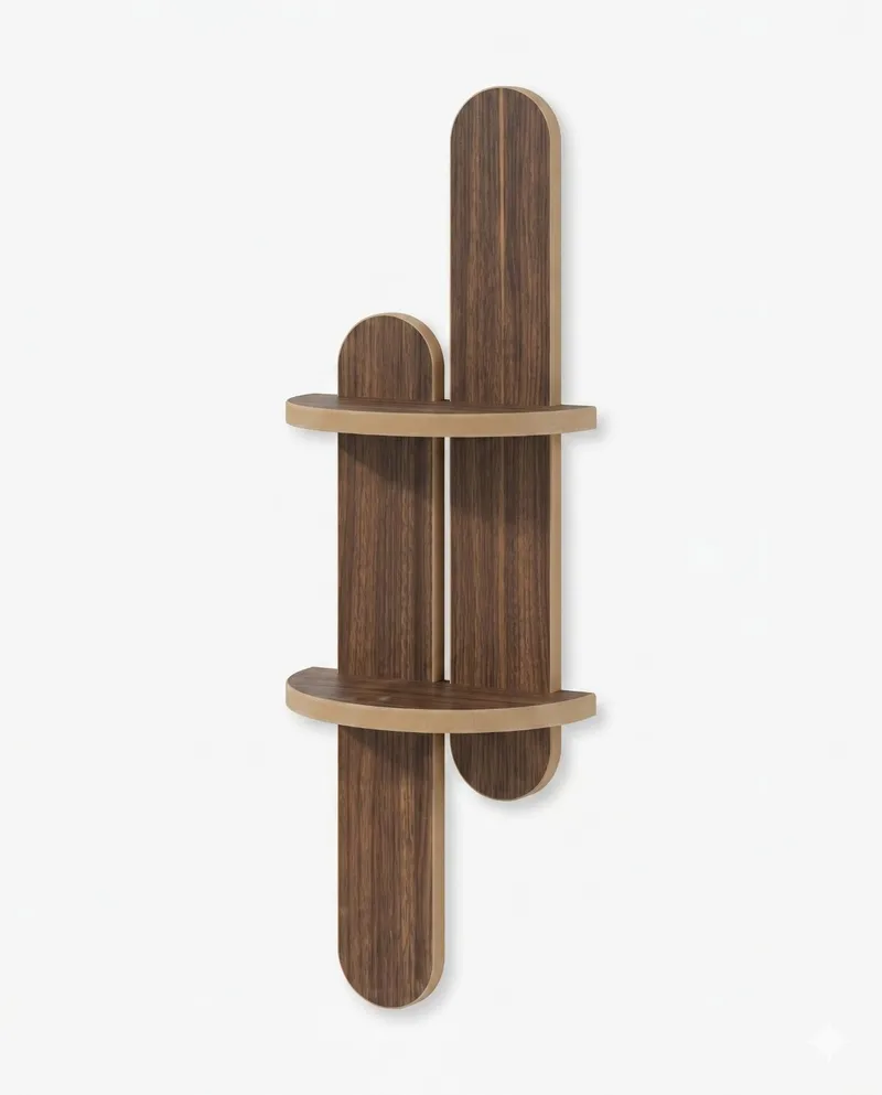 Seinähylly Homitis Armona Wall IV (26 x 80 x 13 cm) Wenge, Ruskea