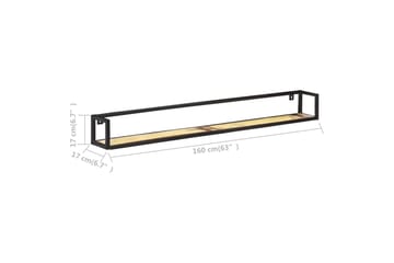 Seinähyllyt 2 kpl 160 cm kierrätetty täyspuu - Talo & remontointi - Keittiö & kylpyhuone - Keittiö & kodinhoitohuone - Keittiön sisustus - Keittiöhylly