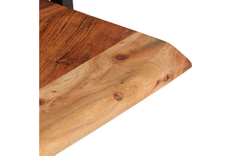 Seinähyllyt 2 kpl 40x24x35 cm täysi akasiapuu ja teräs - Ruskea - Talo & remontointi - Keittiö & kylpyhuone - Keittiö & kodinhoitohuone - Keittiön sisustus - Keittiöhylly