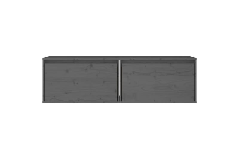 Seinäkaapit 2 kpl harmaa 60x30x35 cm täysi mänty - Harmaa - Talo & remontointi - Keittiö & kylpyhuone - Keittiö & kodinhoitohuone - Keittiön sisustus - Keittiöhylly