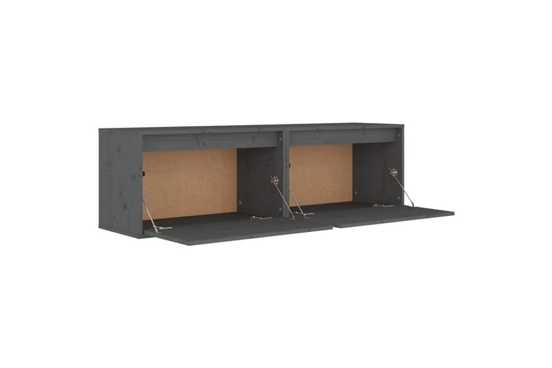 Seinäkaapit 2 kpl harmaa 60x30x35 cm täysi mänty - Harmaa - Talo & remontointi - Keittiö & kylpyhuone - Keittiö & kodinhoitohuone - Keittiön sisustus - Keittiöhylly
