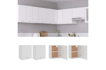 Seinäkaapit 2 kpl valkoinen 50x31x60 cm lastulevy - Valkoinen - Talo & remontointi - Keittiö & kylpyhuone - Keittiö & kodinhoitohuone - Keittiön sisustus - Keittiökaappi