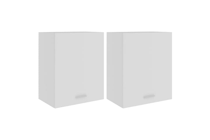 Seinäkaapit 2 kpl valkoinen 50x31x60 cm lastulevy - Valkoinen - Keittiökaappi - Säilytyskaappi